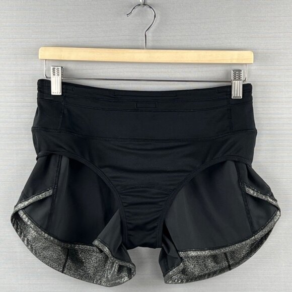 RARE Print! Lululemon Speed Up Short *4" Foil Sz. 4 Wide Leg Lined - Like New! - Picture 4 of 13